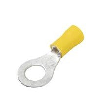 Ring Terminals 10-12 AWG Yellow #6 Stud