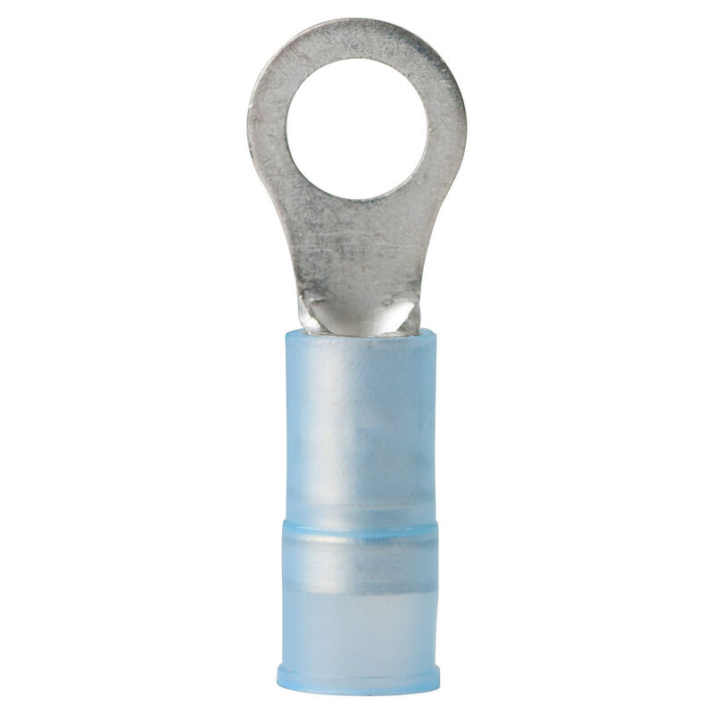 Ring Terminals 14-16 AWG Blue #8 Stud.