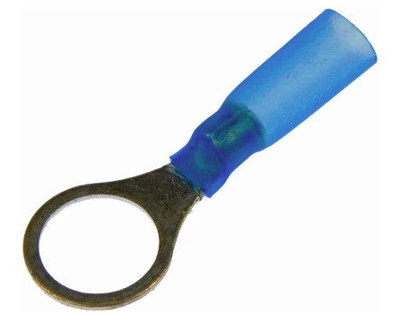 Ring Terminals 14-16 AWG BLUE #3/8 Stud