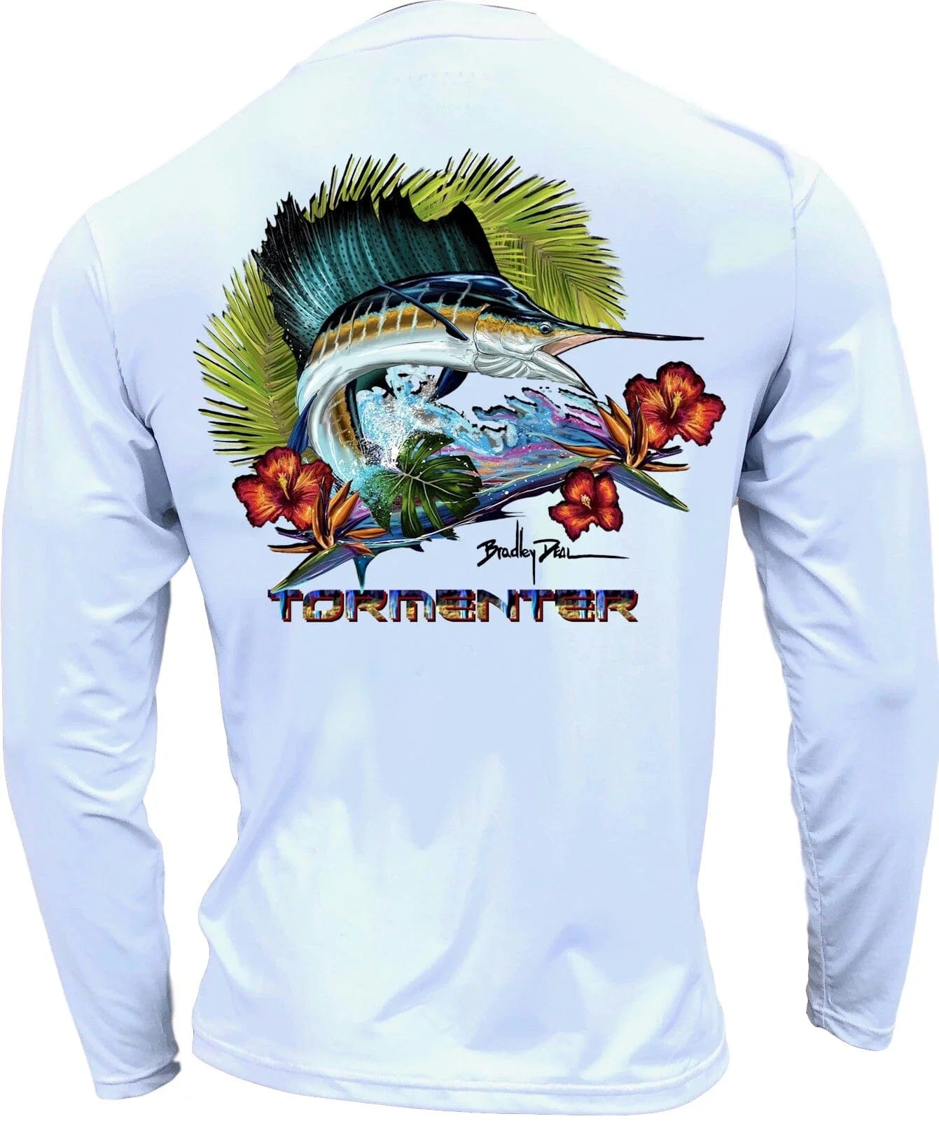 Tormenter Tropical Sailfish White SPF Shirt