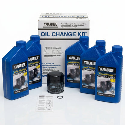 Yamaha OEM F150 - F200 20W-40 Oil Change Kit, Yamalube. LUB-MRNMR-KT-20.