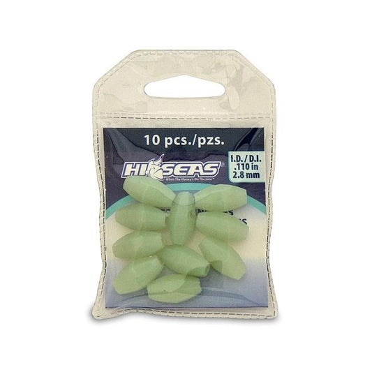 AFW Hi-Seas Luminous Glow Beads Green 10 pcs.