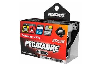 Pegatanke Cold Welding Epoxy Steel - Black-Box.