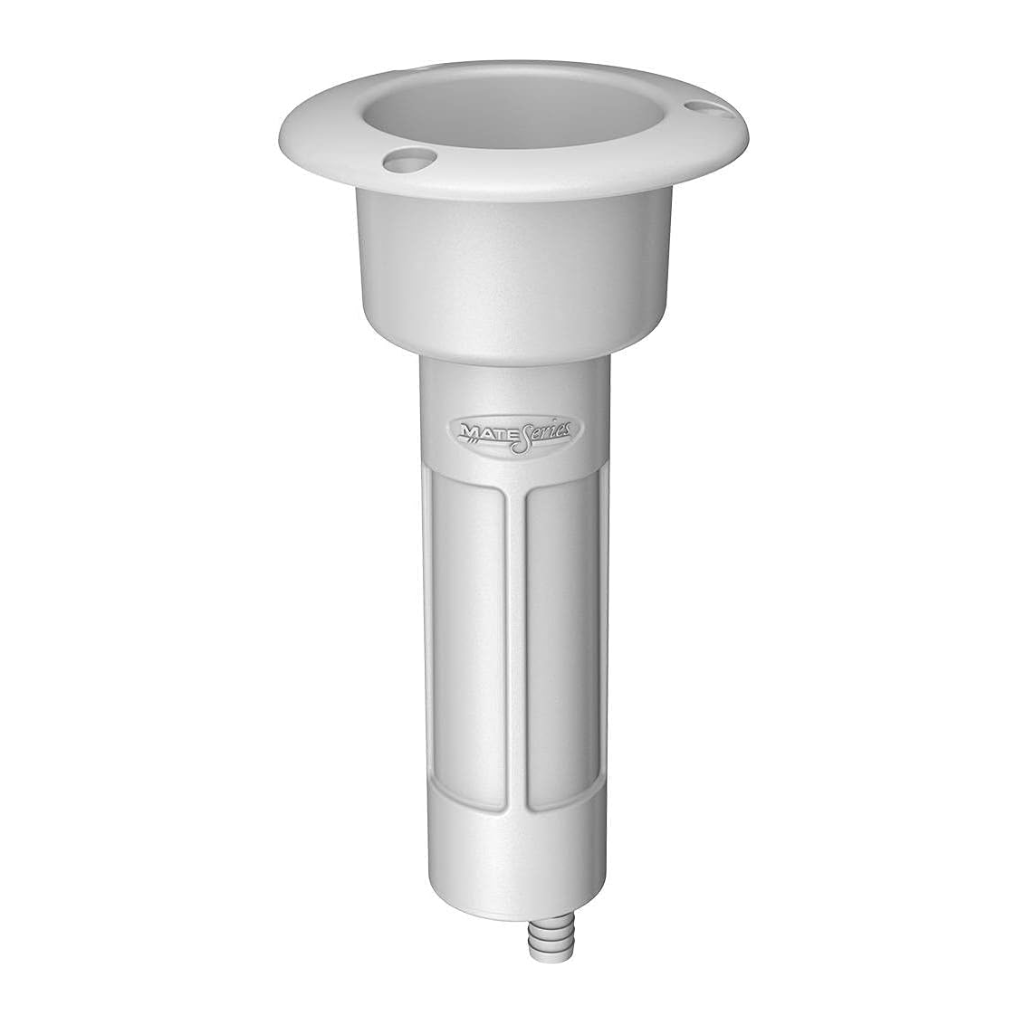 Mate Series Round Rod + Cup Holder Plastic 0 Degree - White