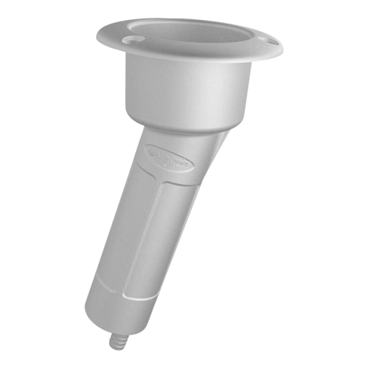 Mate Series Round Rod + Cup Holder Plastic 15 Degree - White