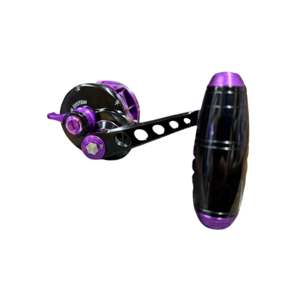 Maxel Armory 35 Level Wind Custom Black Purple Conventional Reel Right Hand