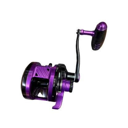 Maxel Armory 35 Level Wind Custom Black Purple Conventional Reel Right Hand