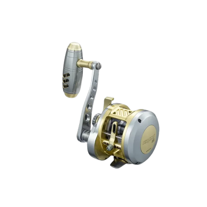 Maxel Armory 35 Level Wind Custom Light Gray Light Gold Conventional Reel Right Hand