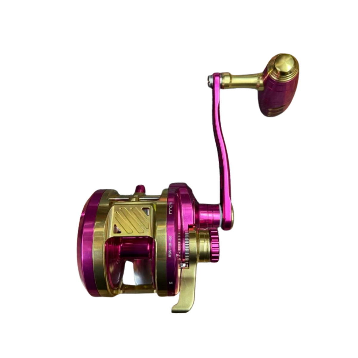 Maxel Armory 35 Level Wind Custom Pink Light Gold Conventional Reel Right Hand