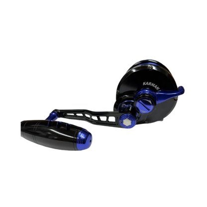 Maxel Rage Pro 90L Custom Black Blue Conventional Jigging Reel Left Hand