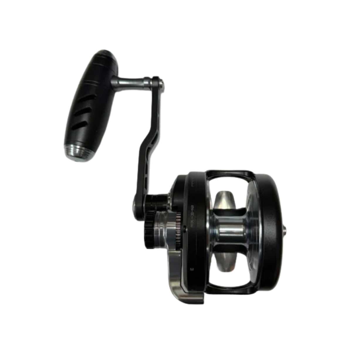 Maxel Rage Pro 90L Custom Matte Black Gray Conventional Jigging Reel Left Hand