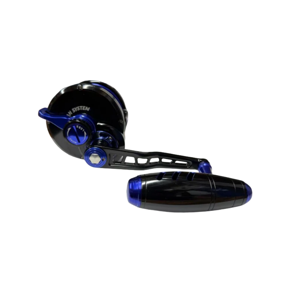 Maxel Rage Pro 90 Custom Black Blue Conventional Reel Right Hand