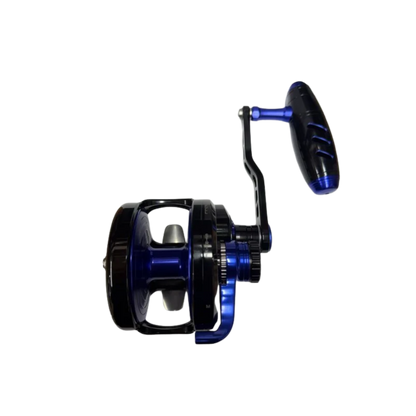 Maxel Rage Pro 90 Custom Black Blue Conventional Reel Right Hand