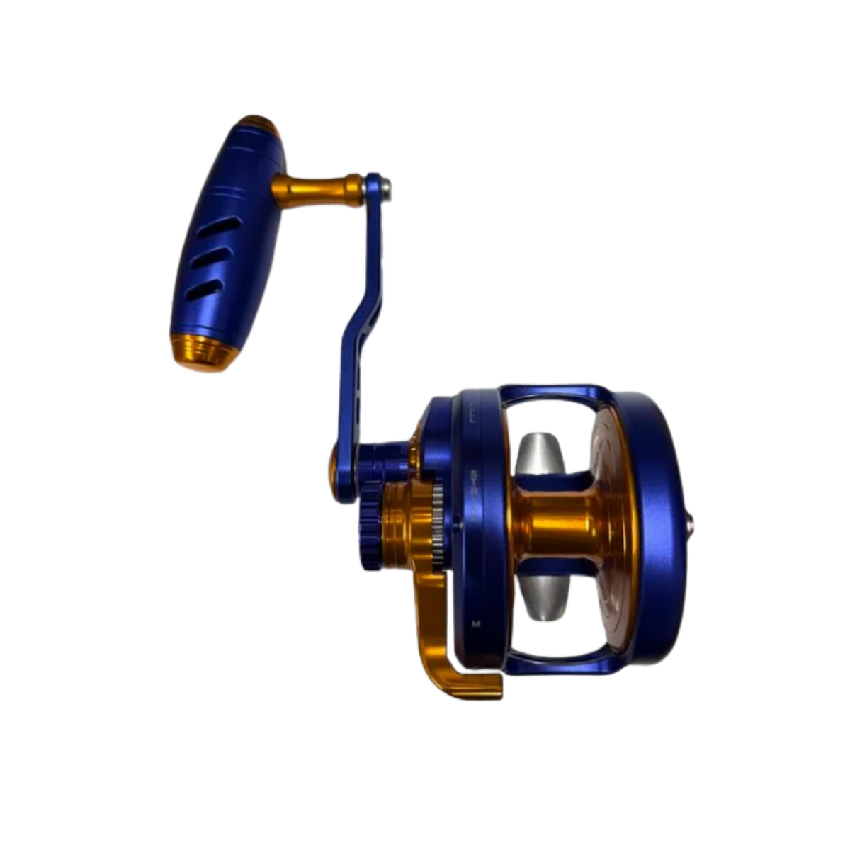 Maxel Rage Pro 90 Custom Blue Dark Gold Conventional Reel Left Hand