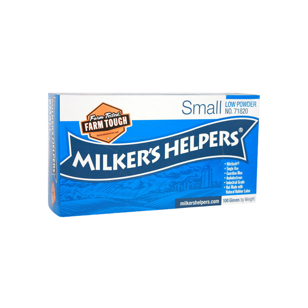 Milker's Helpers Industrial Grade Nitrile Gloves "Low Powder'