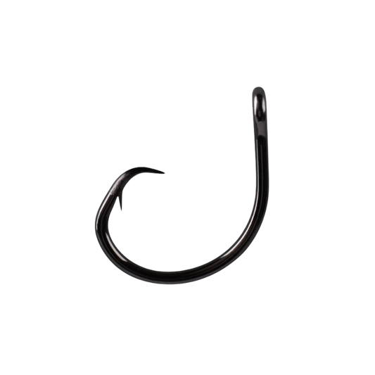 Mustad 39950NP-BN 3/0-10 Ultrapoint Demon Perfect Circle Hook, Needle Point, 2X Short Shank, 3X Strong, Wide Gap, Ringed Eye, Black Nickel