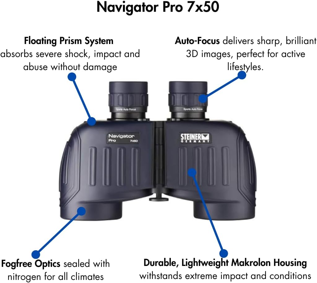 Steiner Optics Navigator Pro 7X50 Binoculars - 7655 Free Shipping.