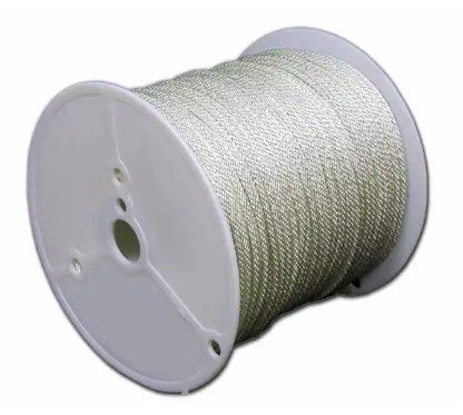 3/16" Bulk Spool Marine Twisted Nylon Line White 3-Strand per Foot