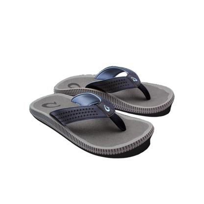 Olukai Ulele Blue Depth Charcoal Sandals