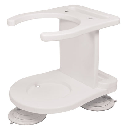 TACO Metals P01-2010W Poly Single Tumbler Holder - White.