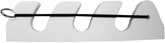 TACO 3-Rod Poly Bungee Rod Holder Rack - White.