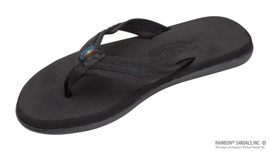 Rainbow Sandals Women's Black Paisley Sandal PAISLEY0