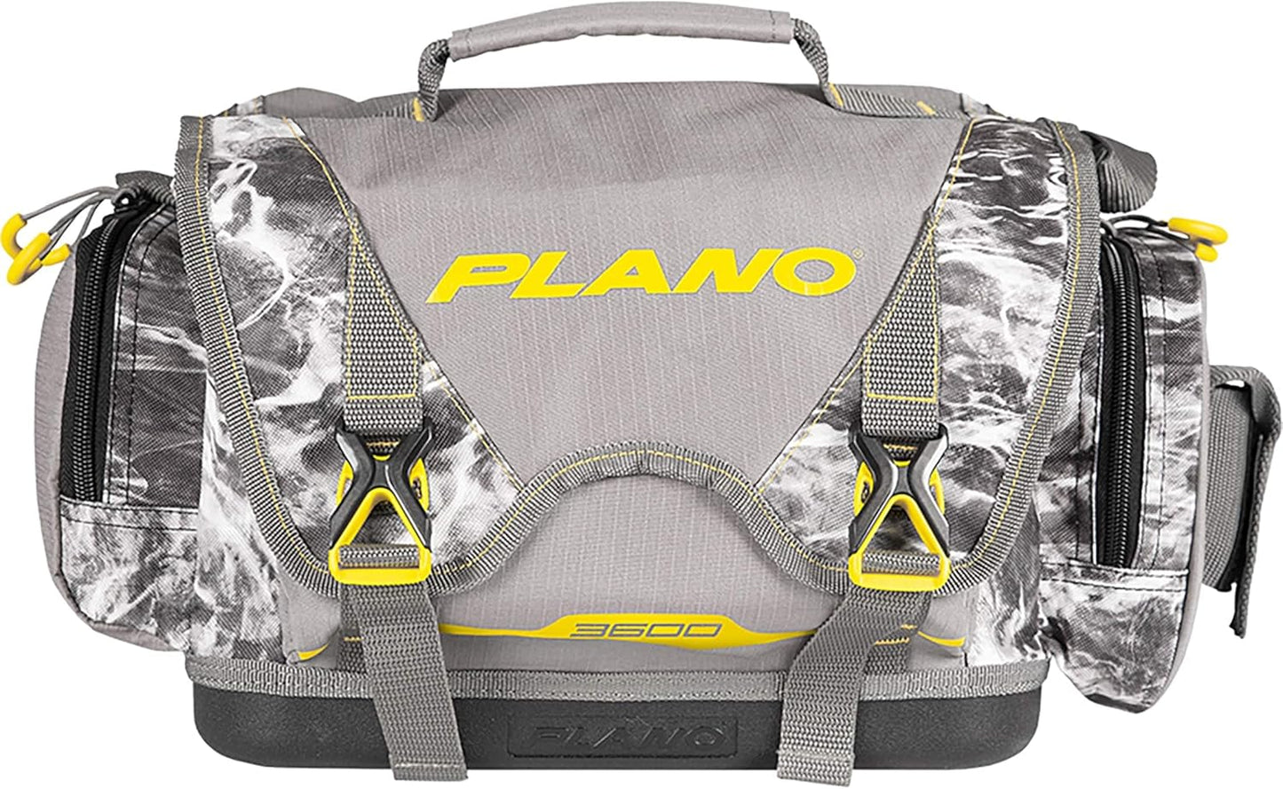 Plano B-Series 3600 Mossy Oak Manta Tackle Bag, Manta Camo with Yellow Accents.