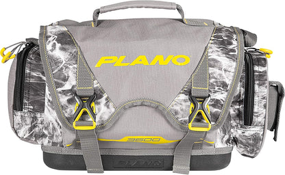 Plano B-Series 3600 Mossy Oak Manta Tackle Bag, Manta Camo with Yellow Accents.