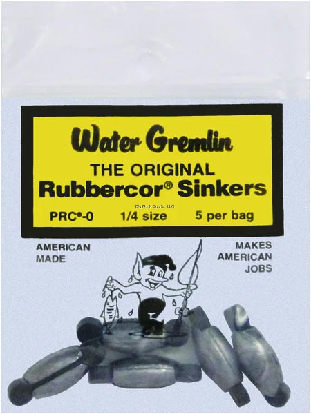 Water Gremlin PRC-0 Rubbercore Sinker 1/4oz 5Pc