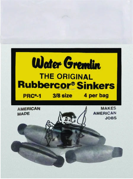 Water Gremlin PRC Rubbercore Lead Sinker PRC-1 3/8oz