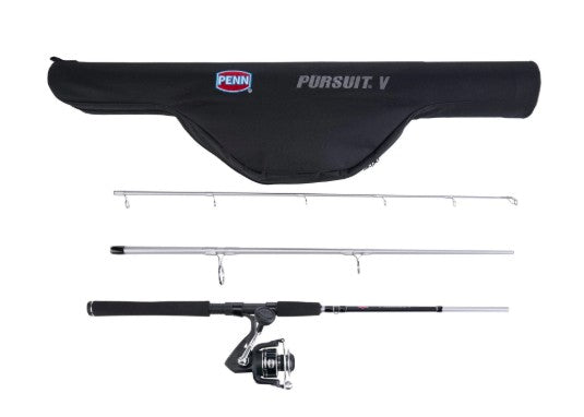 Penn PURV8000104HTRVL Pursuit V Spinning Travel 4-Piece Combo 10' 20-65lb.