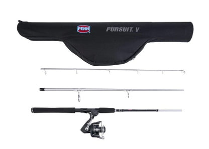 Penn PURV8000104HTRVL Pursuit V Spinning Travel 4-Piece Combo 10' 20-65lb.