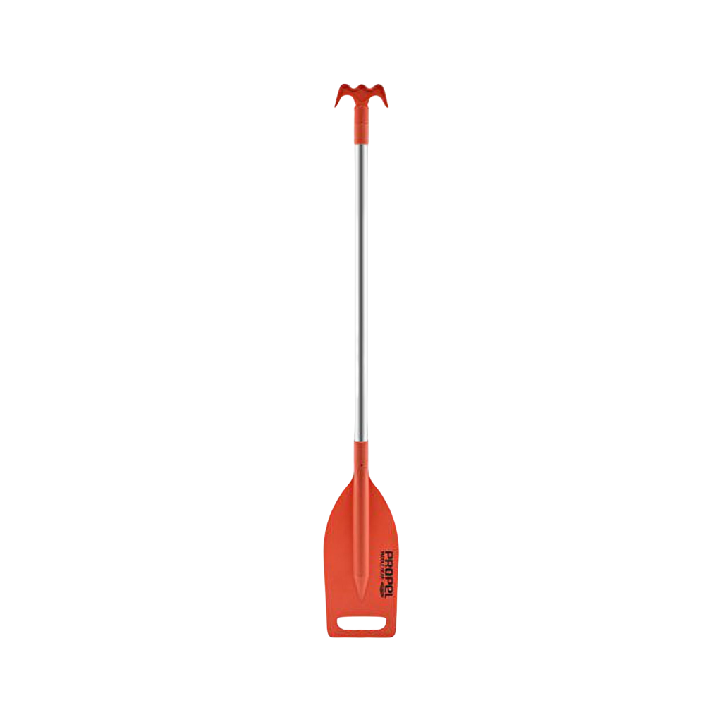 Shoreline Marine Propel Paddle, Boat Hook, Telescoping Combo, Orange, 48"-72"