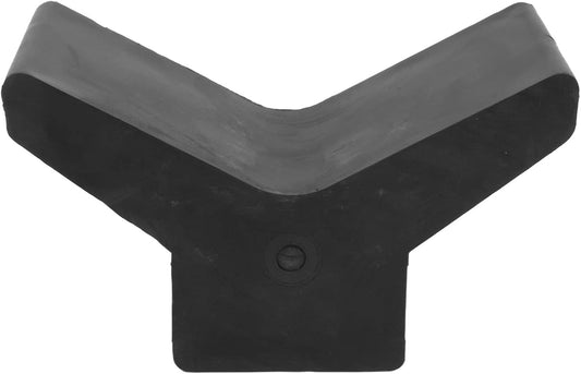 Yates Marine 3" x 6" V Black Rubber Bow Stop for Boat Trailer.