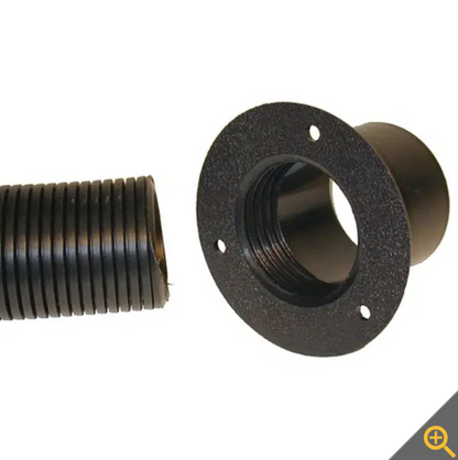 T-H Marine 2"x 48" Black Rigging Tube with Black End Flange.