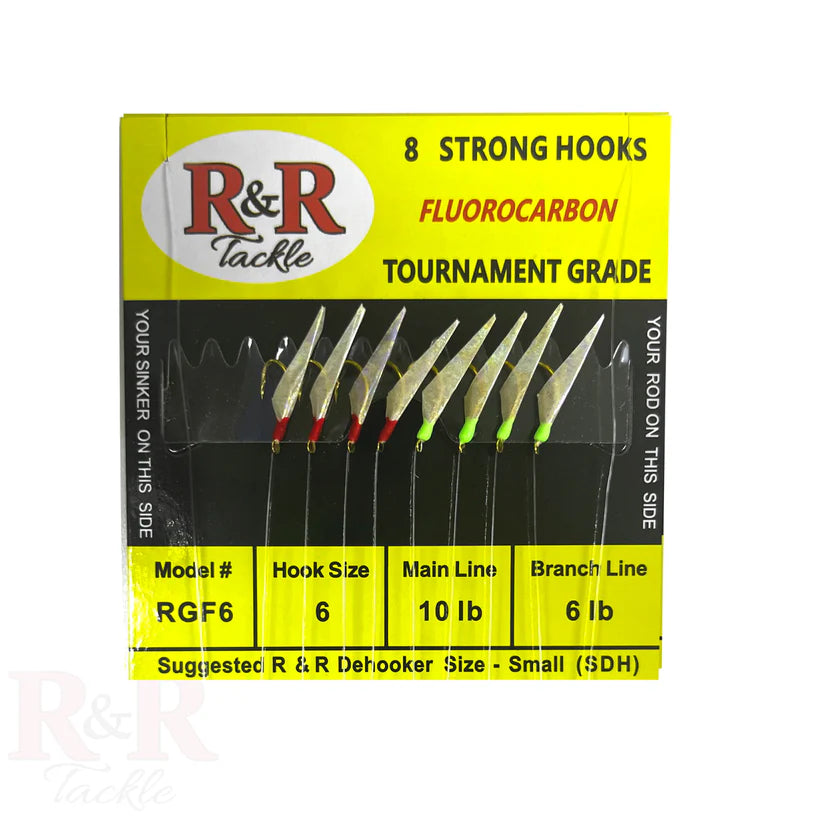 R&R RGF Sabiki Tournament Fluorocarbon Bait Rig Red Green