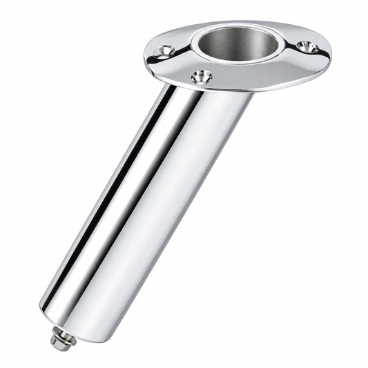 Lee's Tackle 30-Degree Stainless Steel Flush Mount Swivel Base Rod Holder. RH5165