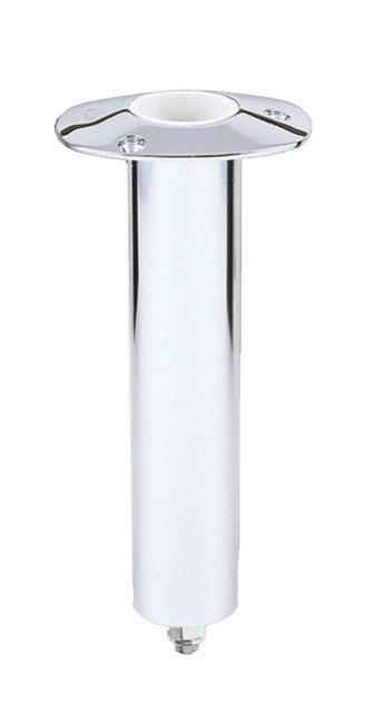 Lee's 0 Degree Medium Stainless-Steel Swivel Base Flush Mount Rod Holder - 2" OD x 9" Tube.
