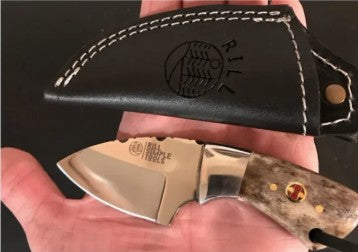 Rill Simple Tools Cutthroat Fixed Mini Skinner Bone Knife - Dark.