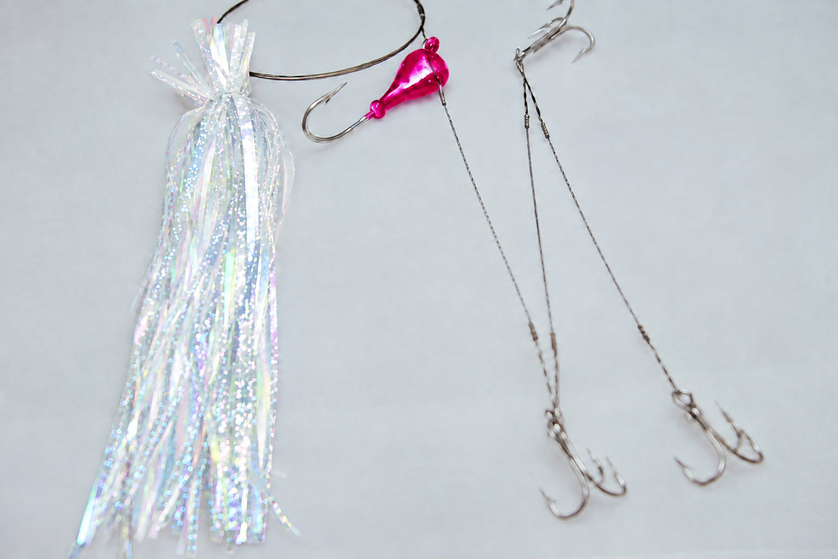 Ribbon Fish Rig - Pink Skirted Ribbon Fish Rig