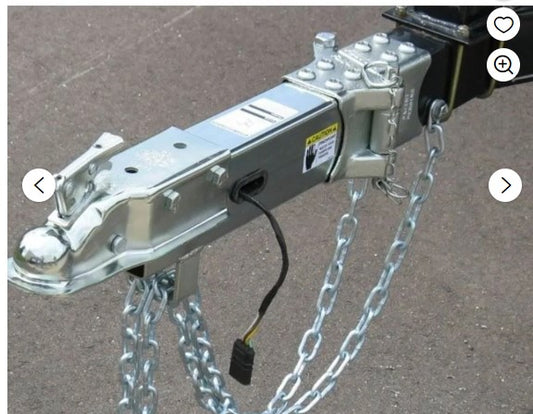 Fulton 3 x 4" 5,000lb. Pound Max Load Trailer Tongue 2" Ball Bolt on Fold Hinge Kit. (SBC504)