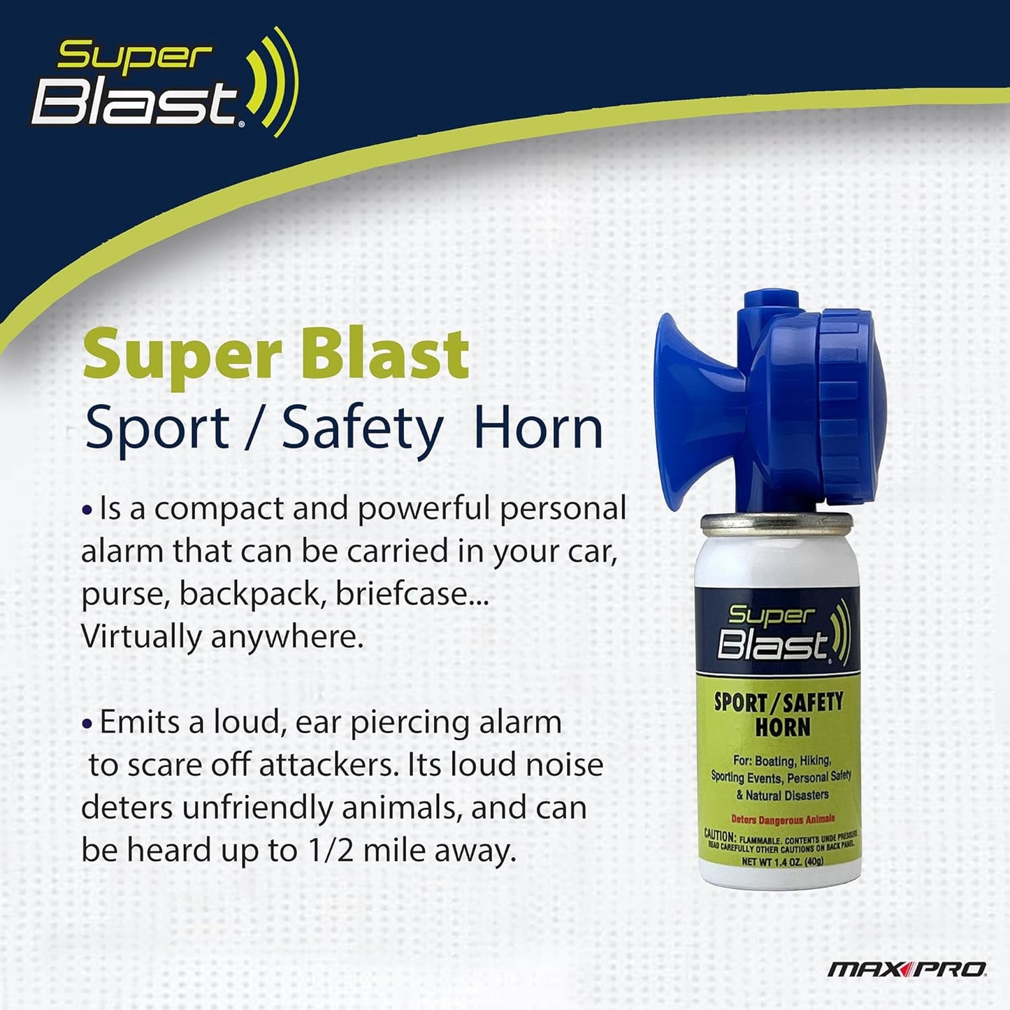 Super Blast Mini Signal Air Horn 1.4 Ounce