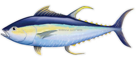 Salty Bones Fish Profile Sticker Decal