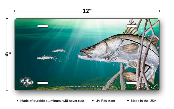 Salty Bones Air Brushed License Plate.