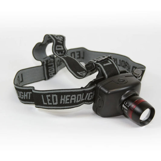 Pormar High Power L.E.D Zoom Head Lamp.