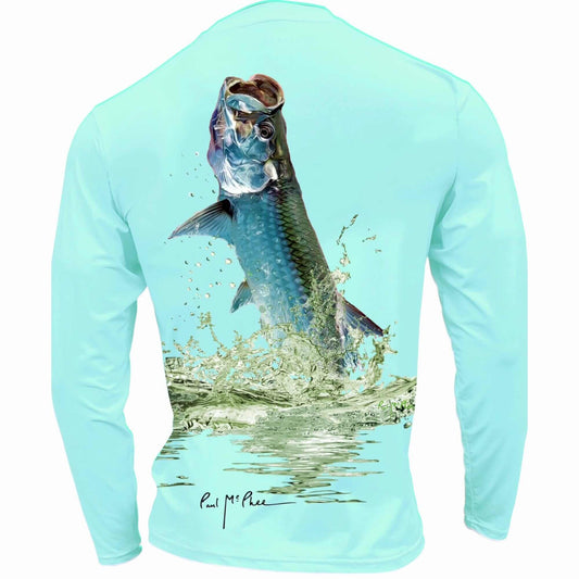 Tormenter Ocean Men's Performance Shirt- Tarpon Sea Foam Green Teal