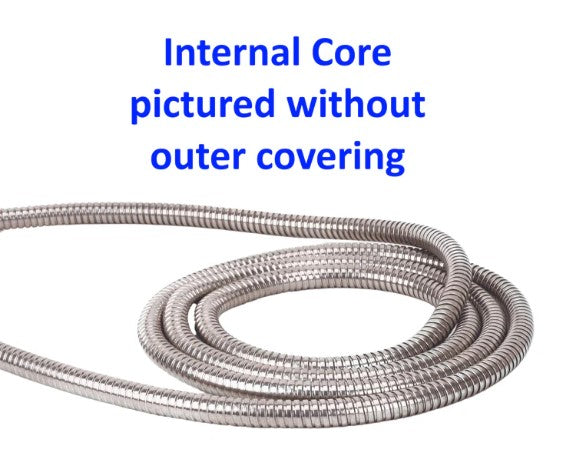 HoseCoil Fresh Water Hose 20' Feet 5/8 ID Stainless-Steel PRO Super Heavy Duty.