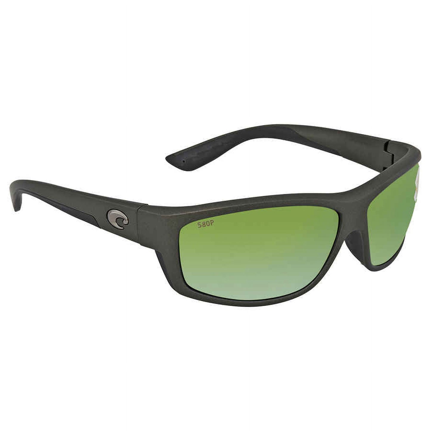 Costa SaltBreak, Green Mirror 580P, Matte Steel Gray Metallic