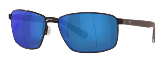 Costa Ponce Matte Black/Blue Mirror 580P