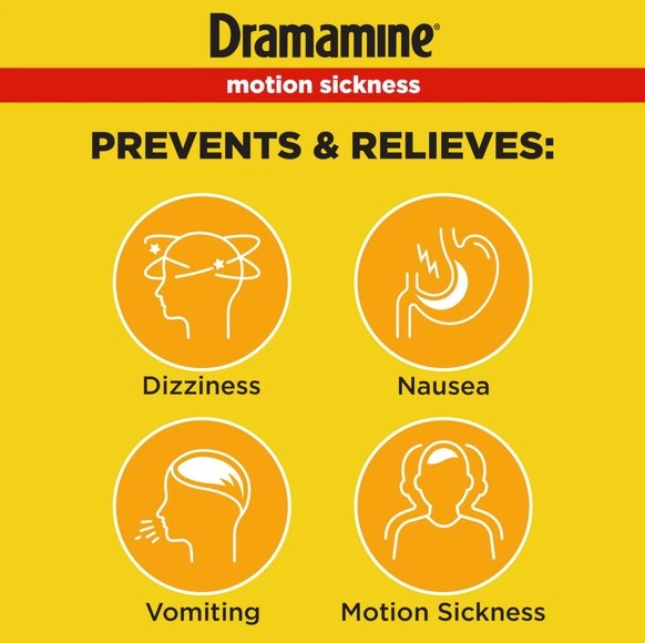 Dramamine - Chewable Orango Tablets 8 - Count.